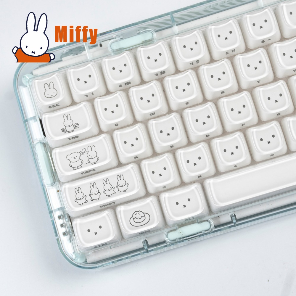 Gaming Accessories Aesthetic - Клавишные колпачки Kawaii Miffy с милым