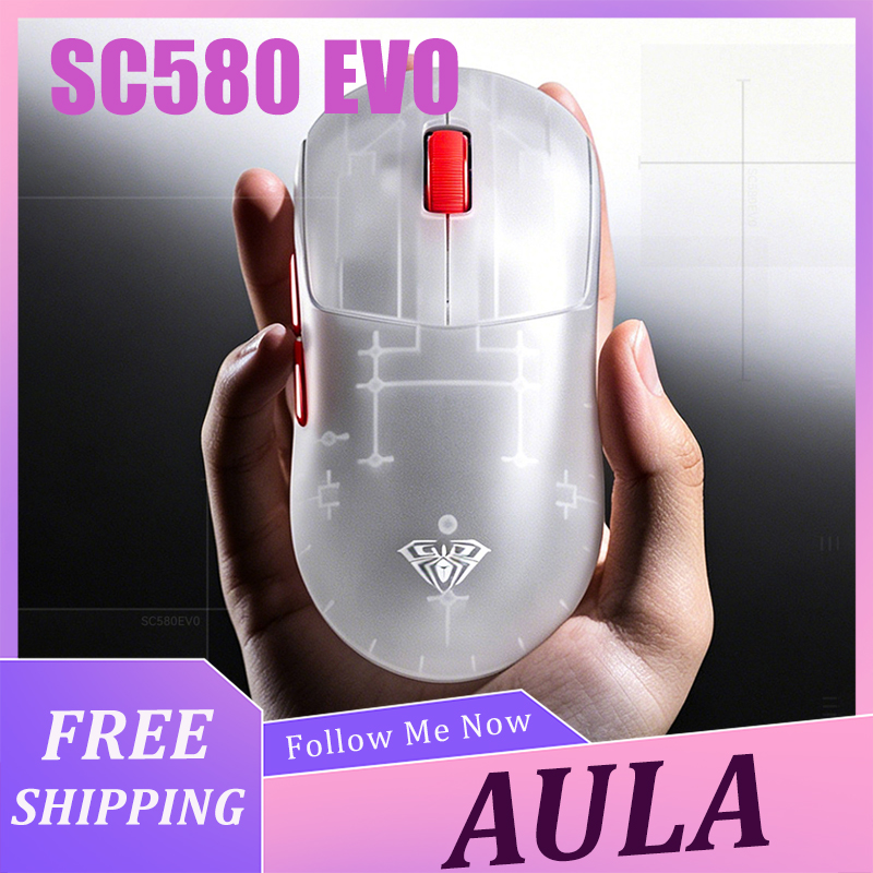 Gaming Accessories - Беспроводная мышь AULA SC580 EVO, легкая,